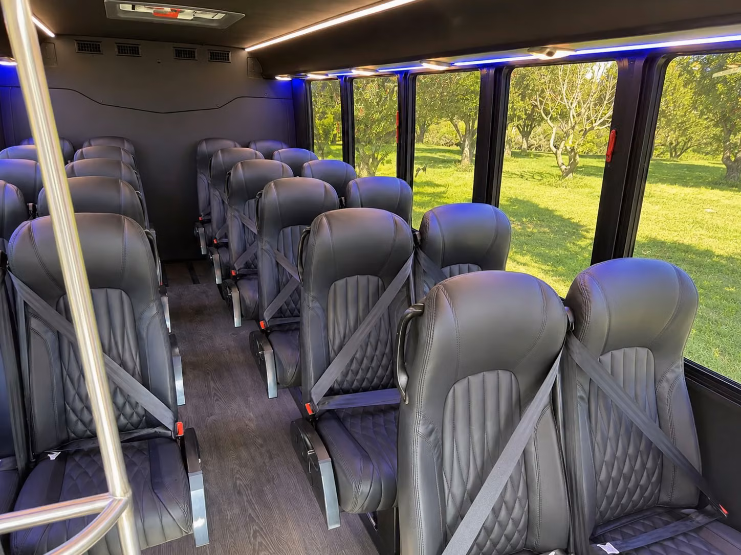 15 passenger minibus inside