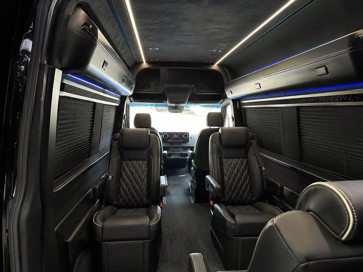 sprinter van with driver inside
