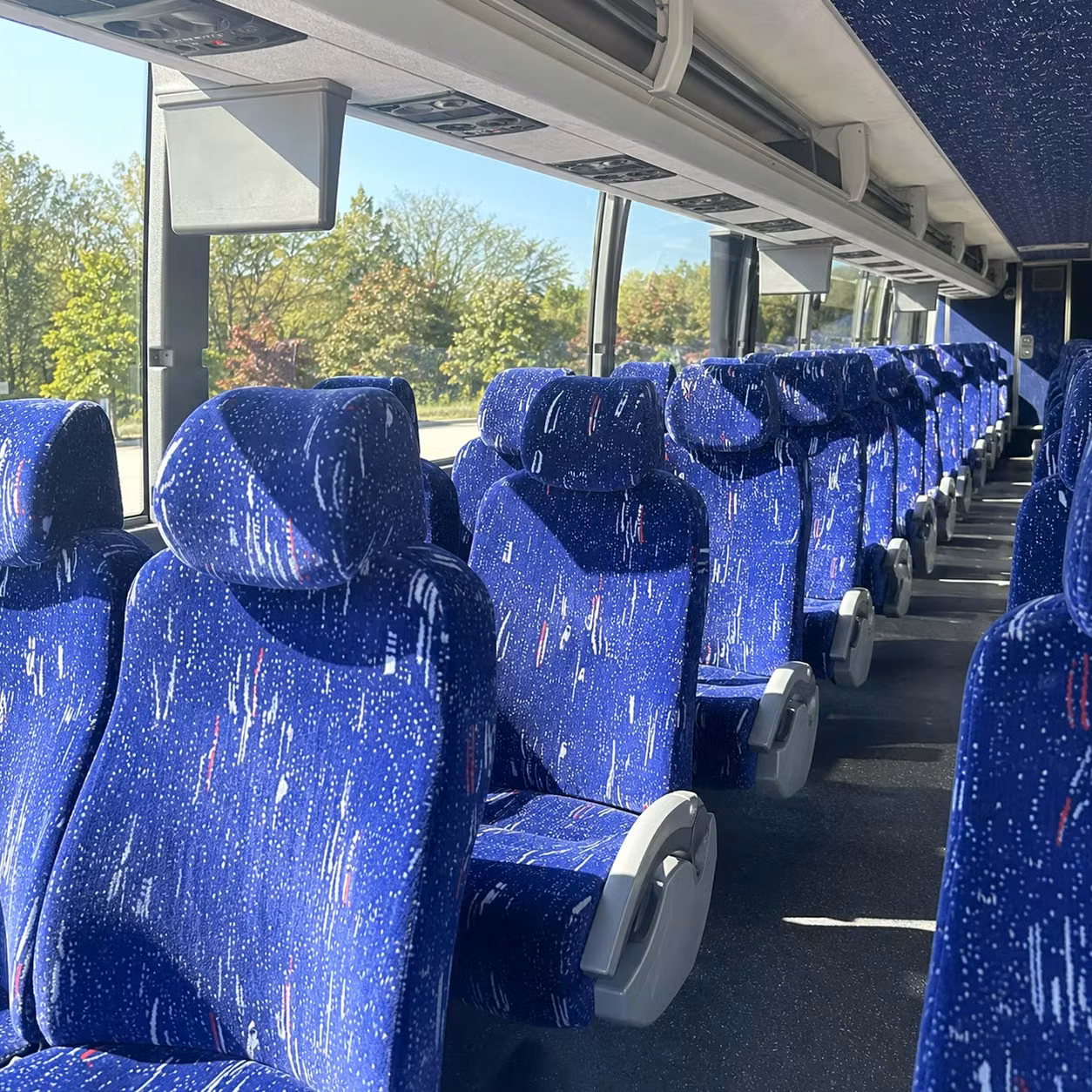 woodbury charter bus interior